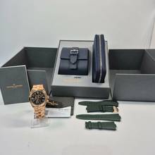Thumbnail von Vacheron Constantin Overseas Two Time Zone Full Rosé Olive Green Dial 3 Pulseiras 41mm Completo