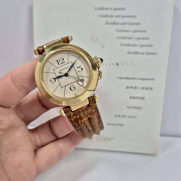  Cartier Pasha Yellow Gold 38mm Automático Completo 