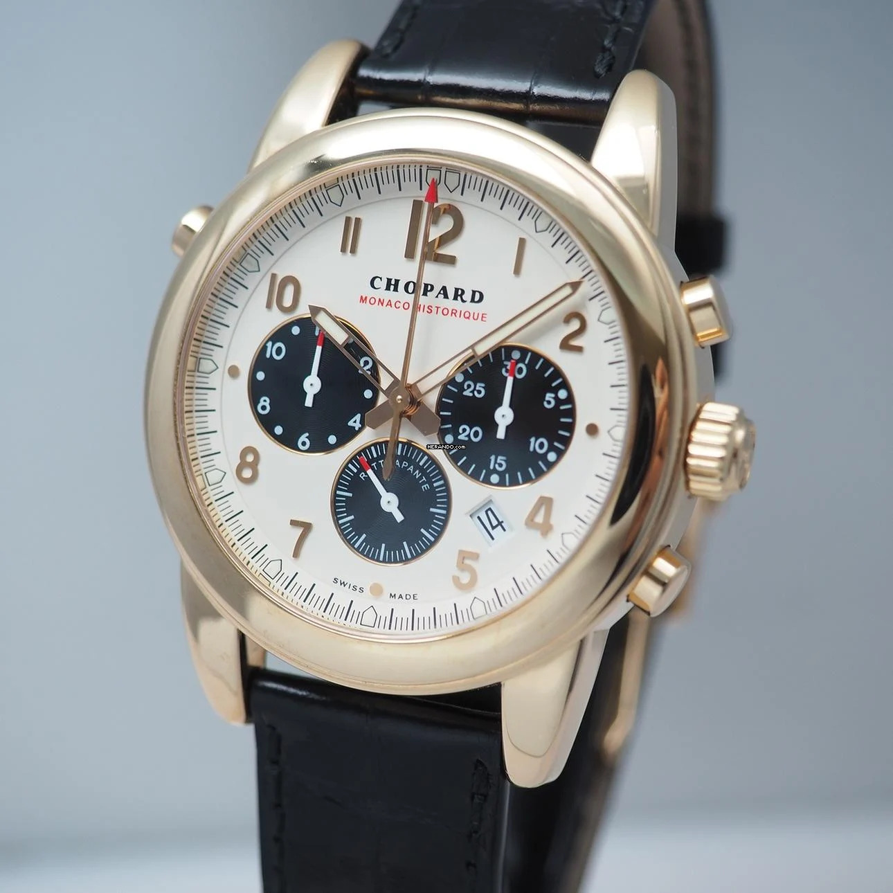Chopard Grand Prix Monaco Historique Rattrapante Chronograph Rosegold 18k/750 LIMITED EDITION 50