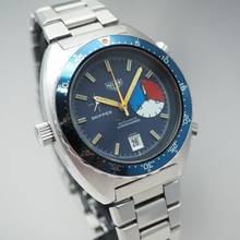 Thumbnail von Heuer Skipper Chronograph 15640 Stahl/Heuer Stahlband top