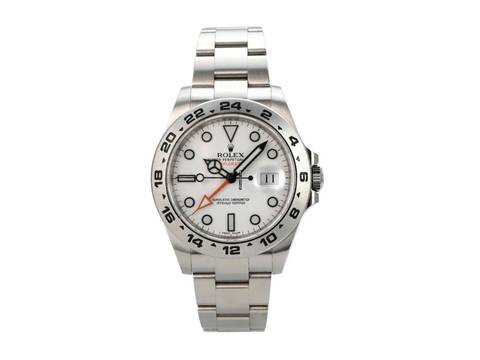  Rolex Explorer II 42 Edelstahl 216570 weißes Zifferblatt 