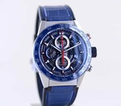 Thumbnail von TAG Heuer Carrera Calibre HEUER 01 Date Chronograph Heuer 01 Blue Ceramic Steel 43mm Skeleton B+P