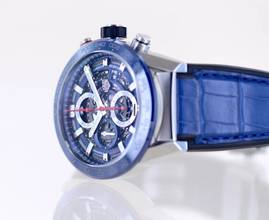 Thumbnail von TAG Heuer Carrera Calibre HEUER 01 Date Chronograph Heuer 01 Blue Ceramic Steel 43mm Skeleton B+P