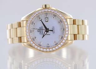 Thumbnail von Omega Seamaster Aqua Terra 18K Gelbgold Aqua Terra 150m 34mm MOP Dial Diamond Top B+P