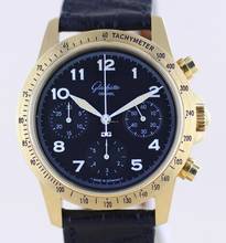 Thumbnail von Glashütte Original Senator Navigator Chronograph 18K Gold 10-60 Automatik Klassiker Black Dial