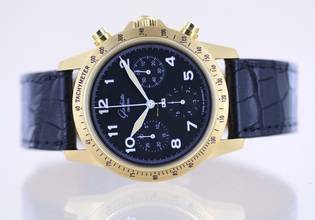 Thumbnail von Glashütte Original Senator Navigator Chronograph 18K Gold 10-60 Automatik Klassiker Black Dial