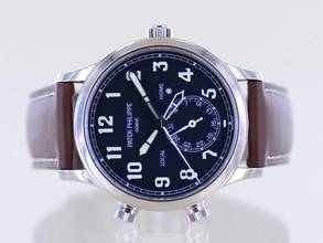 Thumbnail von Patek Philippe Calatrava Pilot Travel Time 18K Weißgold Kal 324 Deep Blue Luxusuhr