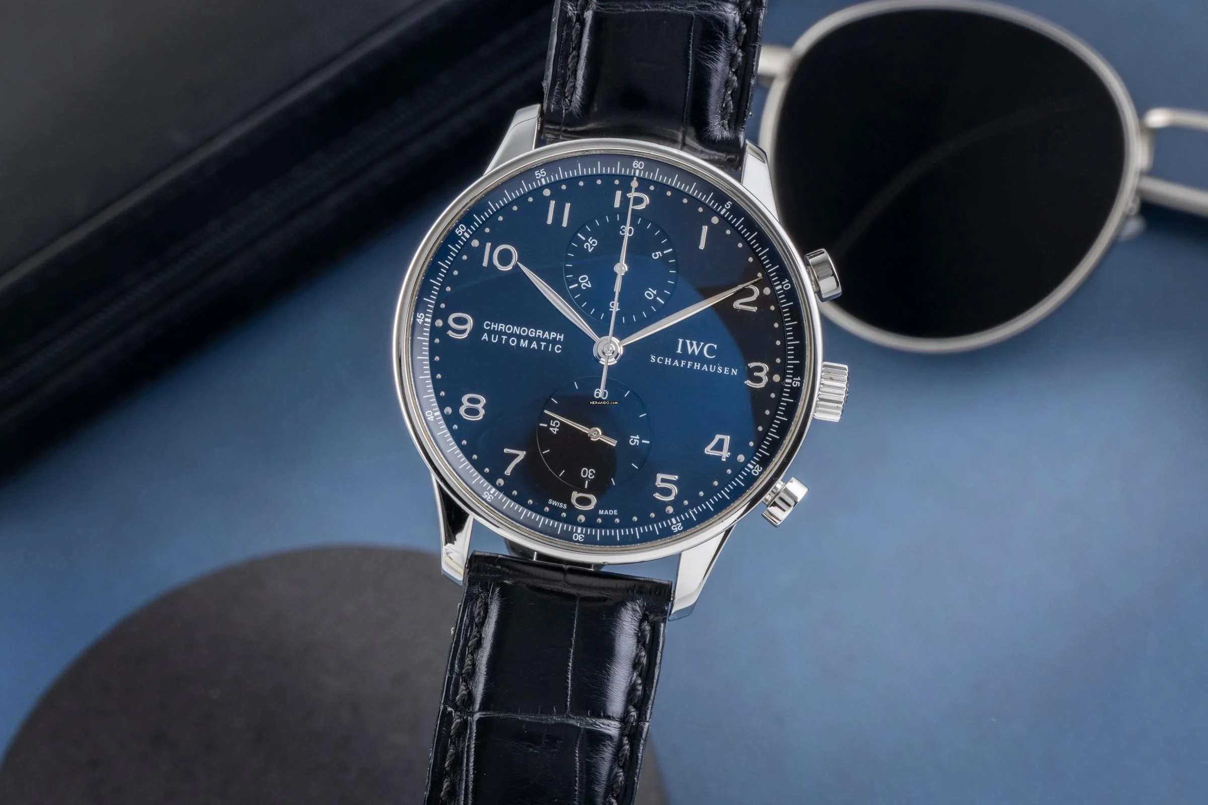 IWC Portugieser Chronograph Stahl Automatik Herrenuhr Ref. IW371447