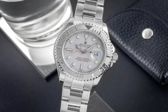  Rolex Yacht-Master 40 Oyster Stahl Platin Automatik Herren Ref. 16622 B&P 2003 