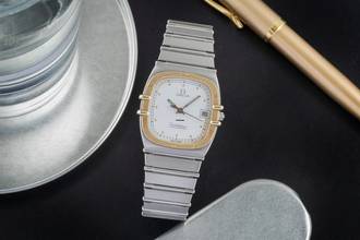Thumbnail von Omega Constellation Quartz Stahl / Gold Quarz Herrenuhr Ref. 398.0877 Papiere 1986