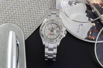 Thumbnail von Rolex Yacht-Master 29 Oyster Stahl / Platin Automatik Damenuhr Ref. 169622