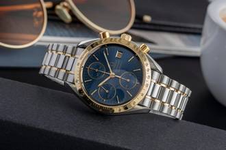 Thumbnail von Omega Speedmaster Chronograph Stahl / Gold Automatik Herrenuhr Ref. 3311.80.00