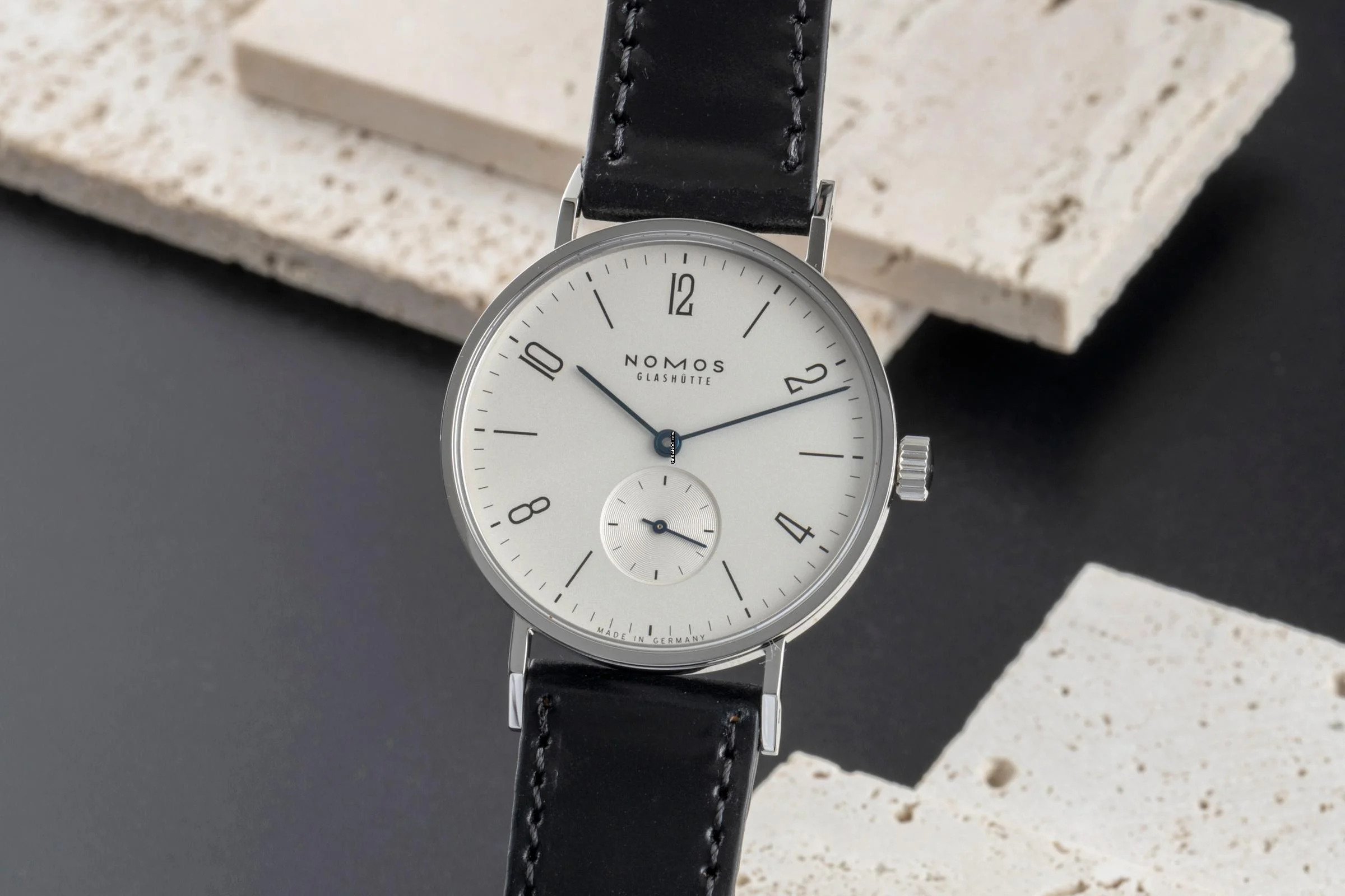 NOMOS Tangente Glashütte Tangente Stahl Handaufzug Herrenuhr Ref. 139 B&P 2019