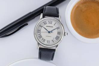 Thumbnail von Montblanc Meisterstück Stahl Automatik Herrenuhr Ref. 7068