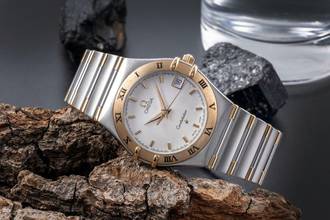 Thumbnail von Omega Constellation Quartz Stahl / Gold Quarz Herrenuhr Ref. 1312.30.00 Klassiker