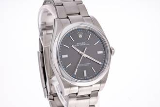 Thumbnail von Rolex Oyster Perpetual 39 Grey – 114300 – like NEW – 09/2015 Full Set