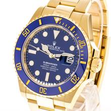 Thumbnail von Rolex Submariner Date 41 Yellow Gold Blue – 126618LB – like NEW – 2022 Full Set Lc100