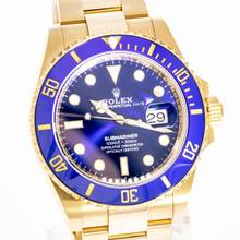 Thumbnail von Rolex Submariner Date 41 Yellow Gold Blue – 126618LB – like NEW – 2022 Full Set Lc100