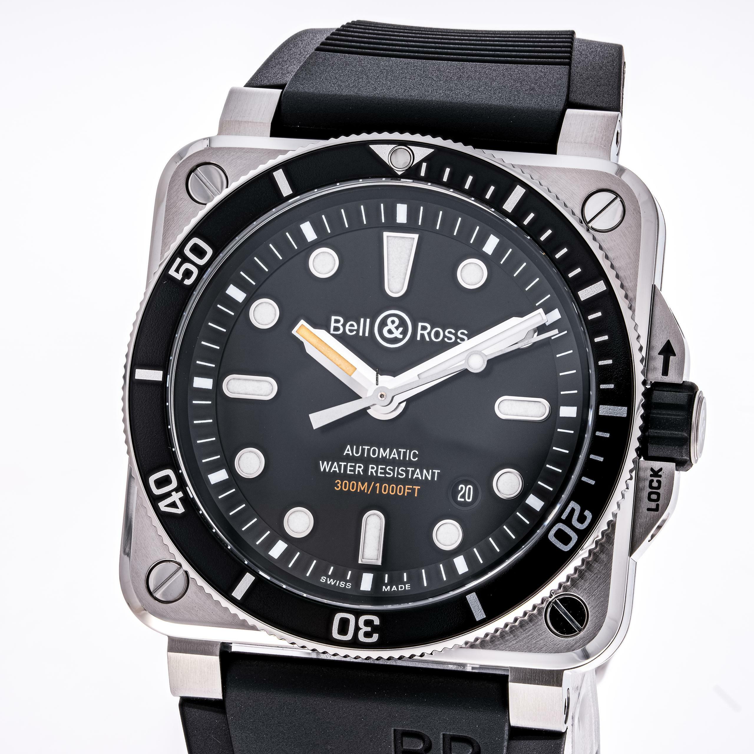 Bell & Ross BR 03-92 Steel Diver 42 – BR0392-D-BL-ST/SRB– NEW & Unworn – 10/2025 Full Set
