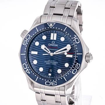  Omega Seamaster Diver 300 M 42 Blue – 210.30.42.20.03.001 – like NEW – 08/2019 Full Set 