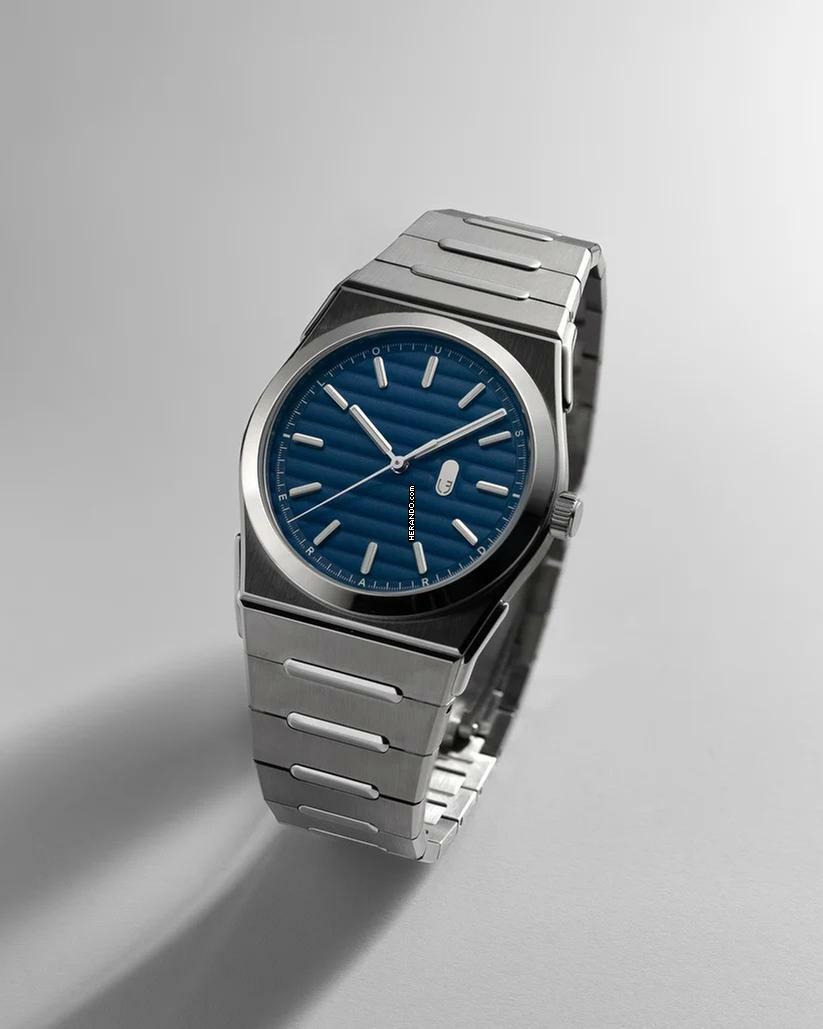 Louis Erard 2340 Dark Blue Optional Slate (light blue)