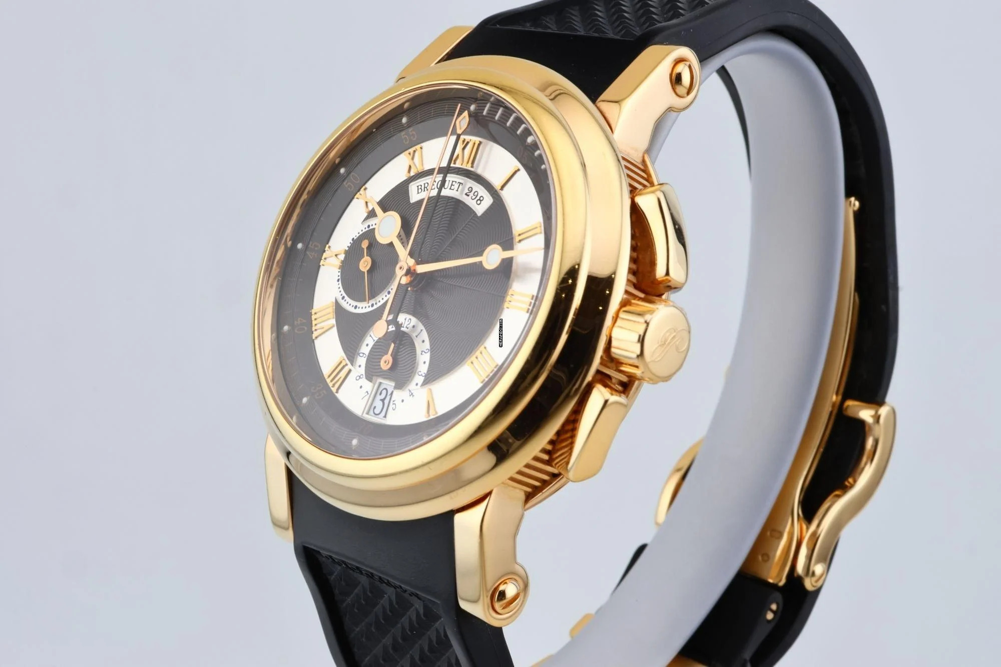 Breguet Marine II Chronograph In 18k Rose Gold - With Box And Papers - 5827BR/Z2/5ZU 2010