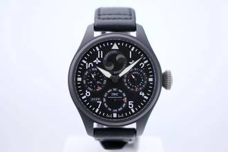 Thumbnail von IWC Große Fliegeruhr Top Gun Big Pilot Top Gun - Perpetual Calendar In Ceramic - With Box And Papers - IW502902