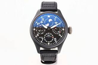 Thumbnail von IWC Große Fliegeruhr Top Gun Big Pilot Top Gun - Perpetual Calendar In Ceramic - With Box And Papers - IW502902