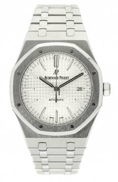  Audemars Piguet Royal Oak Selfwinding 41MM White Dial Like New Box+Papers 15400ST.OO.1220ST.02 