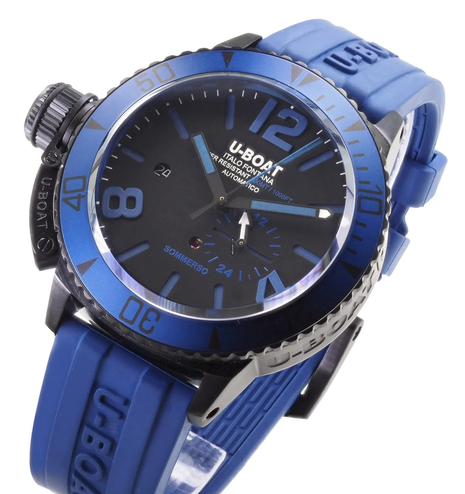 U-Boat Herren Uhr Automatikuhr 9669 Sommerso Blue IPB Limitiert