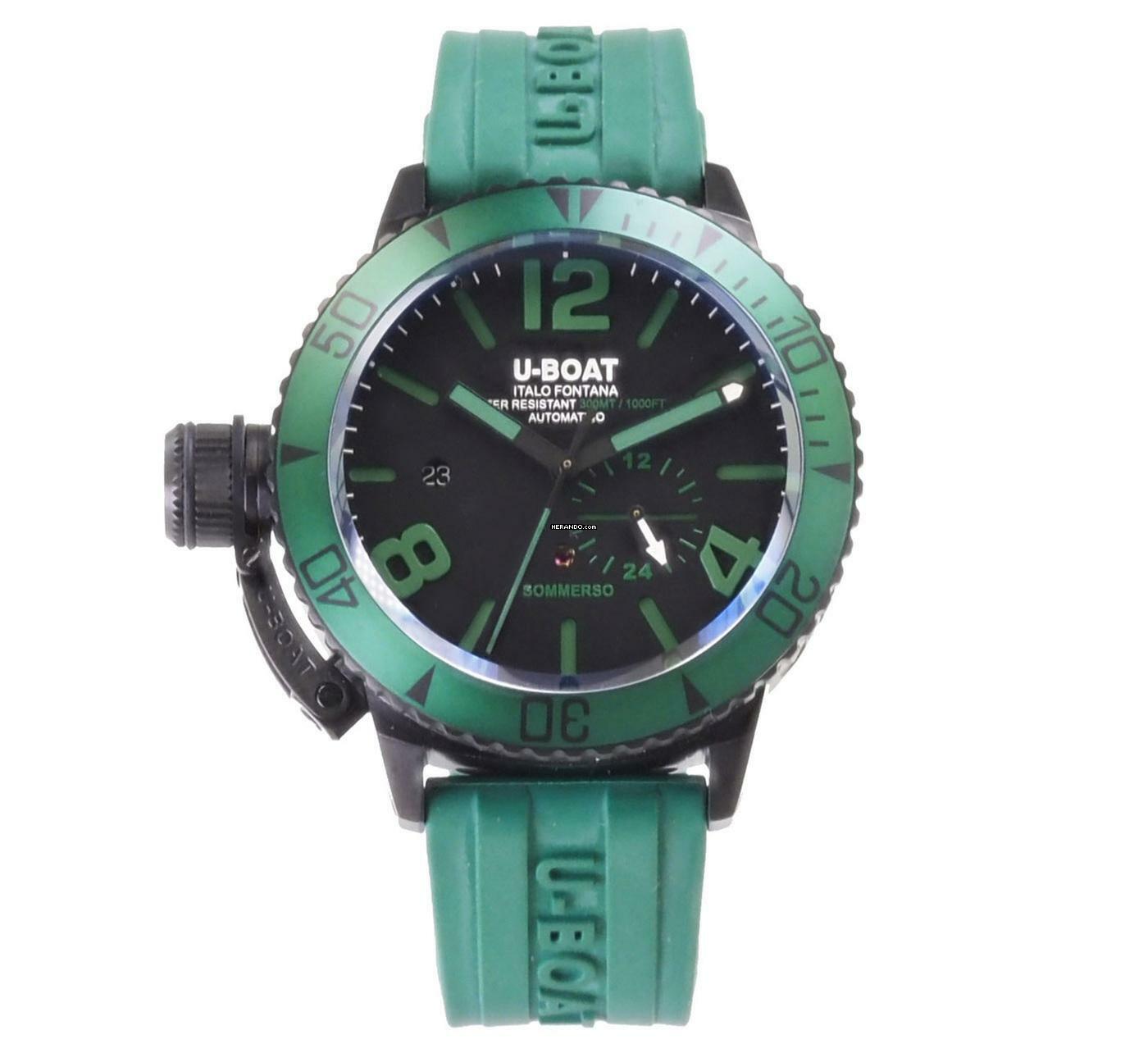 U-Boat Herren Uhr Automatikuhr 9667 Sommerso Green IPB Limitiert