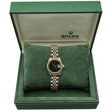 Thumbnail von Rolex Lady-Datejust 26 Ref.69173 Full Set Black Roman Dial