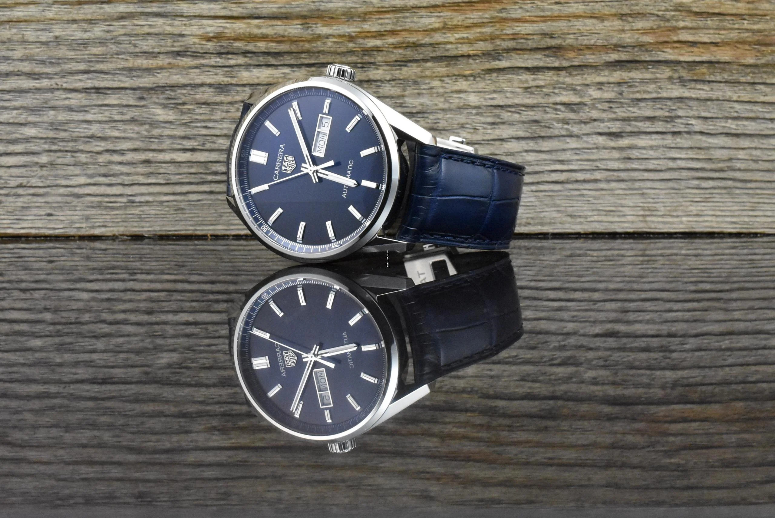 TAG Heuer Carrera Calibre 5 Day-Date Calibre 5 Blue 39MM Automatic UNGETRAGEN / UNWORN - 2022