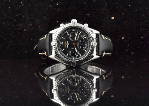  Breitling Chrono Cockpit A30012 Black Tritium Dial Automatik - Vintage 1996 