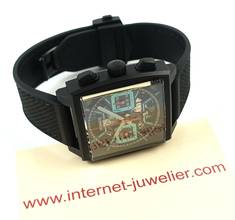 Thumbnail von TAG Heuer Monaco Chronograph Titanium Black-DLC Full Set , New watch