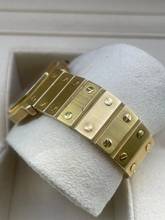 Thumbnail von Cartier Santos Octagon Vintage Top Condition in 18Kt. Yellowold