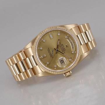  Rolex Day-Date 36 Automatic Chronometer Double Quick Bucherer Certified Pre-Owned Top Zustand 