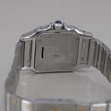 Thumbnail von Cartier Santos Galbée Mondphase Stahl/Gold Brillantlünette ca. 24 x 35 mm