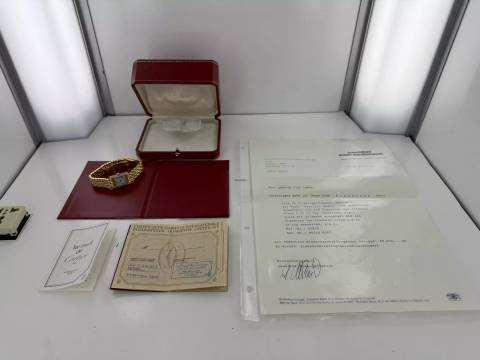  Cartier Tank Louis Cartier 18K Gold 