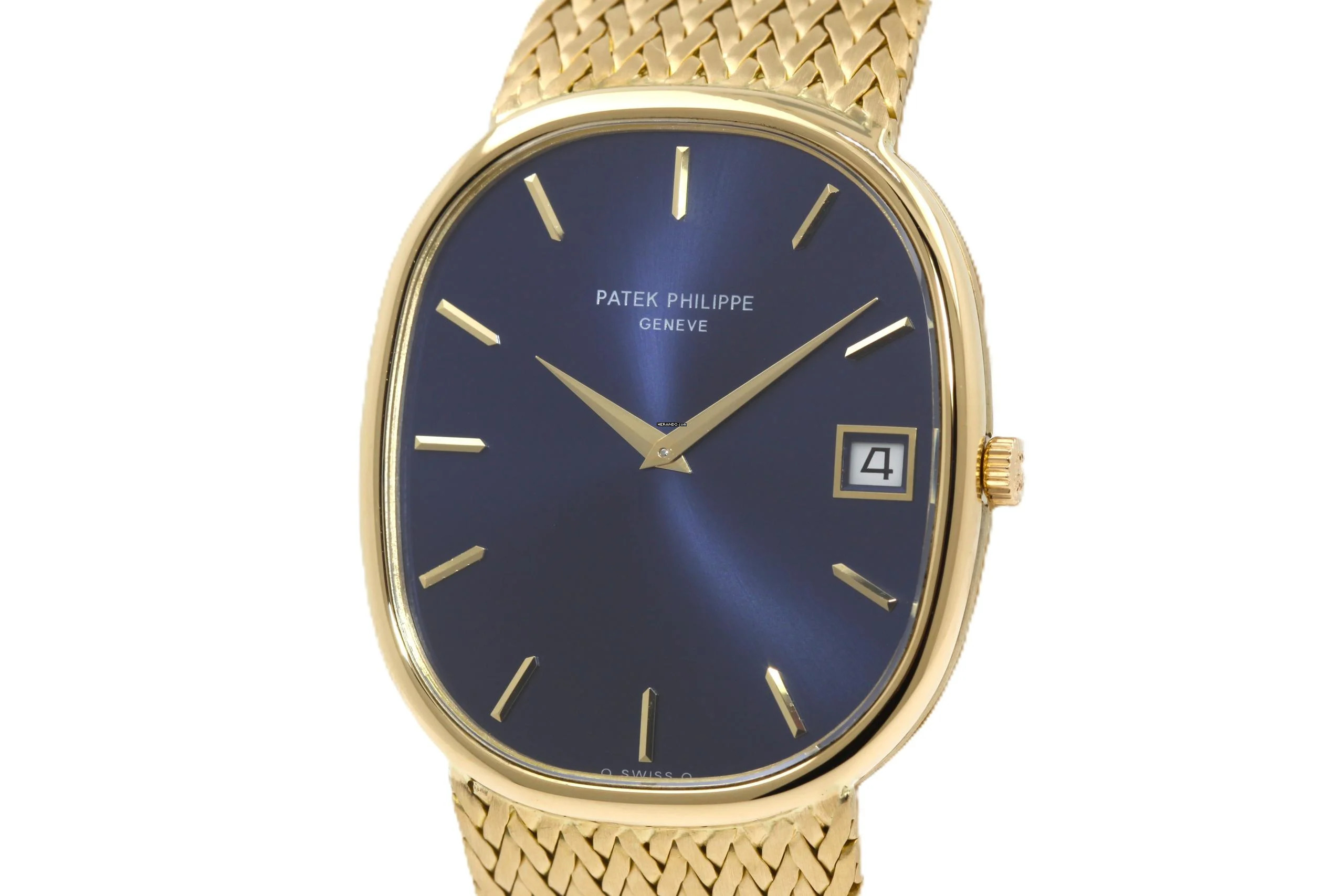 Patek Philippe Ellipse d'Or Jumbo 3605 from 1977 Serviced by Patek Philippe