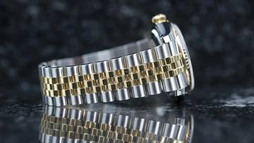 Thumbnail von Rolex Datejust 36 Steel Gold - Black Arabic - like New - Fullset - 09/2007