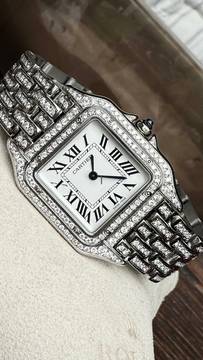  Cartier Panthère Iced Out Diamond Setting - Full Set 2024 