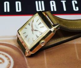Thumbnail von Ulysse Nardin STYLISH 1950'S TANK CIOCCOLATONE IN 18K PINK GOLD RARE VINTAGE UNPOLISHED