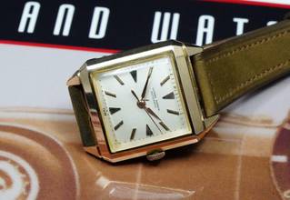 Thumbnail von Ulysse Nardin STYLISH 1950'S TANK CIOCCOLATONE IN 18K PINK GOLD RARE VINTAGE UNPOLISHED