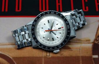 Thumbnail von Favre-Leuba MINT FIRST SERIES 53213 BIVOUAC ALTIMETER BAROMETER VINTAGE RARE