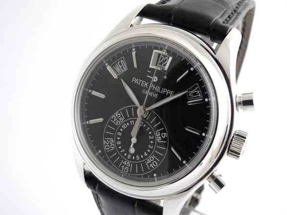  Patek Philippe Annual Calendar Chronograph Platin black Dial 