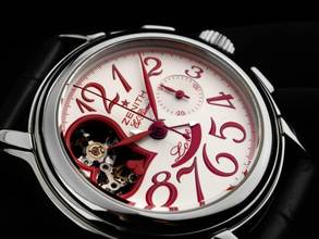 Thumbnail von Zenith El Primero Chronomaster Open Love Ref.03.1230.4021/01.C538 2005 Full Set wie Neu Vintage