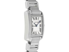 Thumbnail von Cartier Tank Française PM kleines Modell Ref.2384 2004 original Box sehr gut Vintage