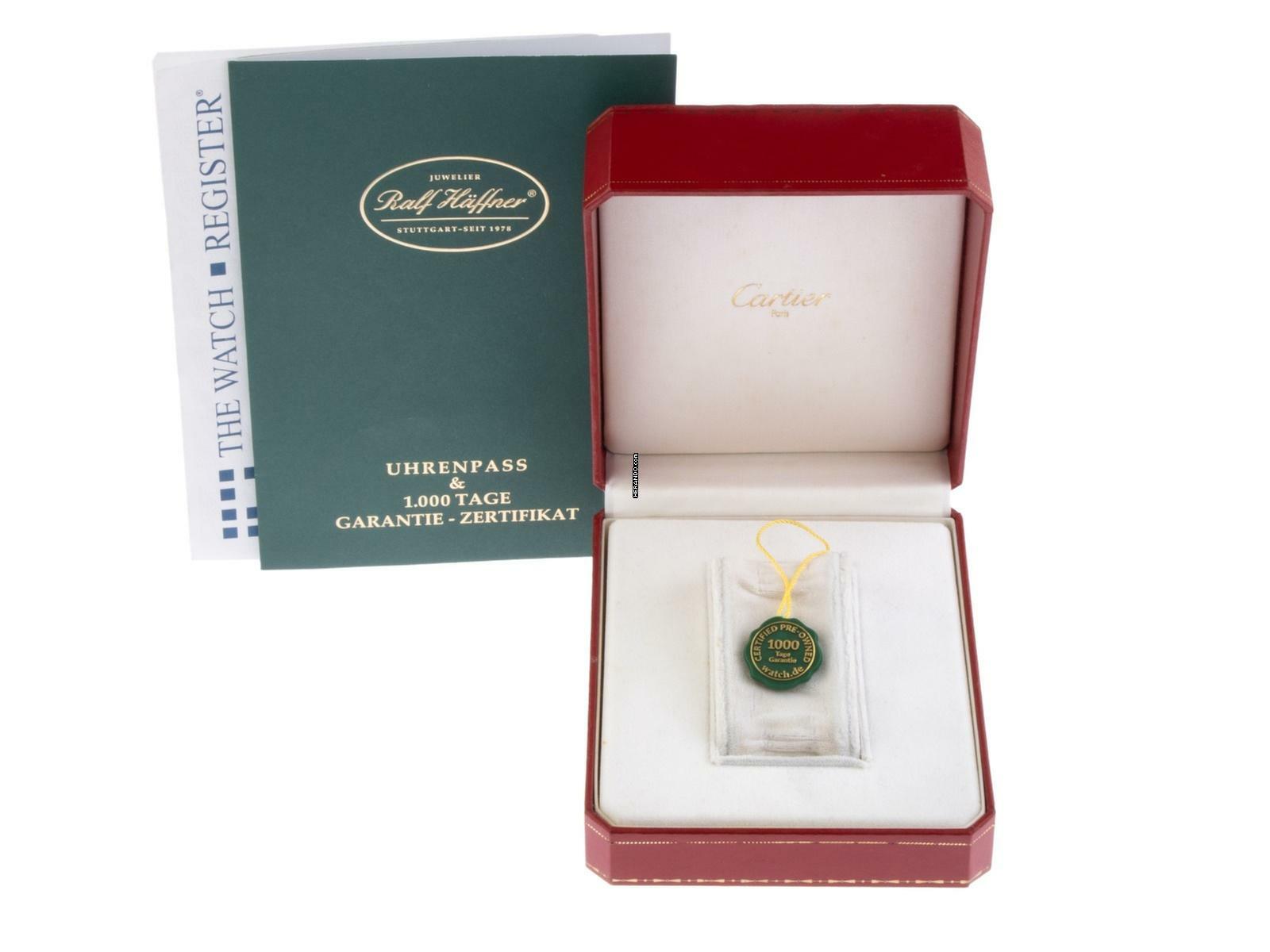 Cartier Tank Française MM Medium Modell Ref.2465 2006 original Box sehr gut Vintage