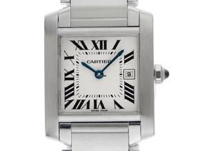 Thumbnail von Cartier Tank Française MM Medium Modell Ref.2465 2006 original Box sehr gut Vintage